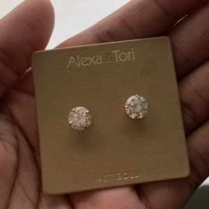 14K gold earrings